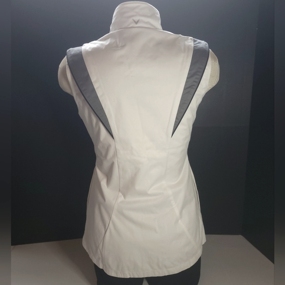 Calloway Women's XS Golf Vest Opti Dry Zipper Sleeveless Lightweight Nylon White - Picture 10 of 16